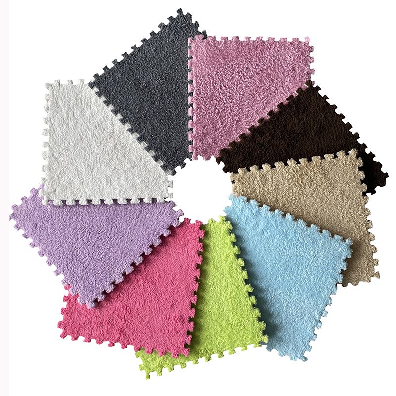 Lavamara Moderne Teppichfliesen mit ebener Schleife, ineinandergreifende quadratische Teppichfliesen für das Schlafzimmer