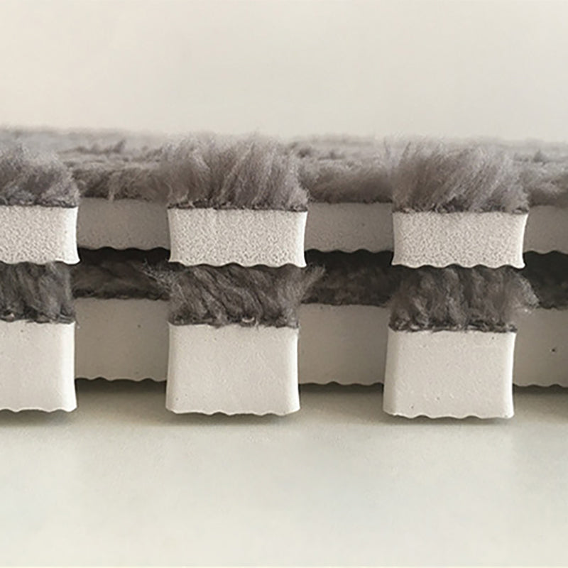 Lavamara Moderne Teppichfliesen mit ebener Schleife, ineinandergreifende quadratische Teppichfliesen für das Schlafzimmer