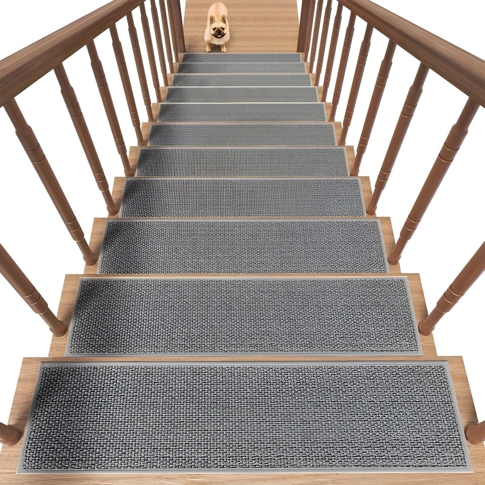 Lavamara Mat - 15 Stück rutschfeste Gummi-Treppenschutzmatten für mehr Sicherheit zu Hause
