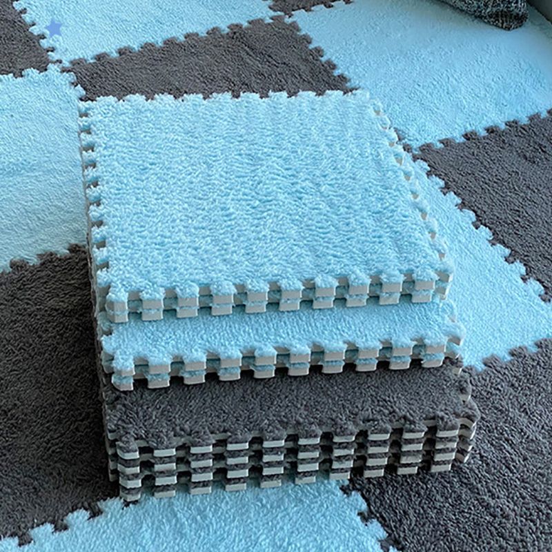 Lavamara Moderne Teppichfliesen mit ebener Schleife, ineinandergreifende quadratische Teppichfliesen für das Schlafzimmer