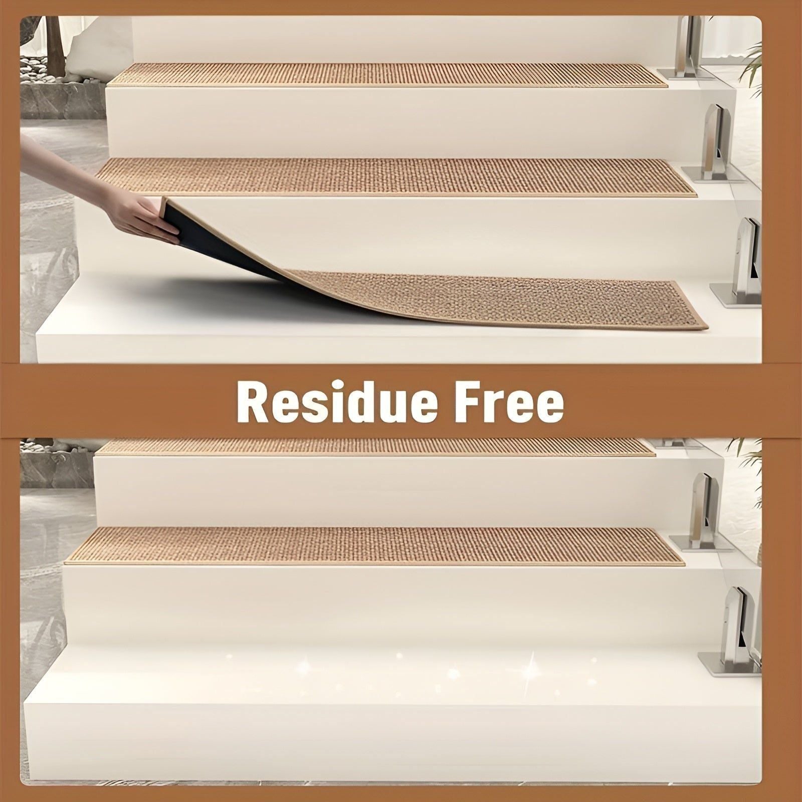 Lavamara Mat - 15 Stück rutschfeste Gummi-Treppenschutzmatten für mehr Sicherheit zu Hause